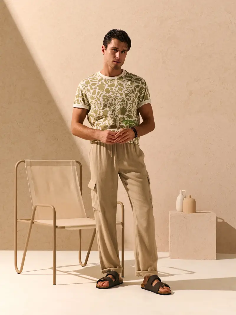 Pantaloni - beige miniatura 3