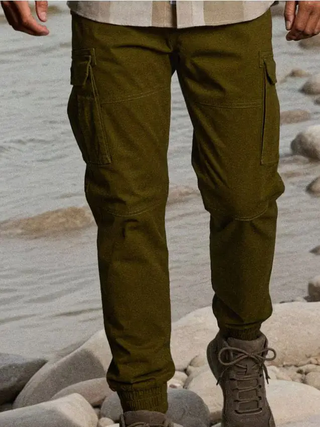 Pantaloni cargo - khaki