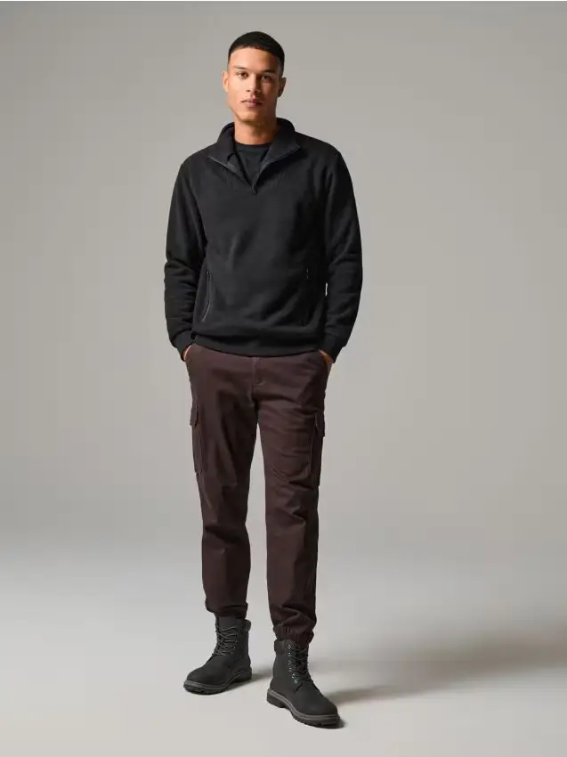 Sinsay Pantaloni cargo Marrone 4422656