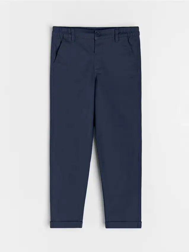 Pantaloni chino eleganti - blu scuro
