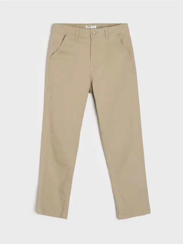 Pantaloni chino in denim - beige