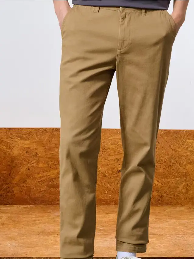 Pantaloni chino slim - beige