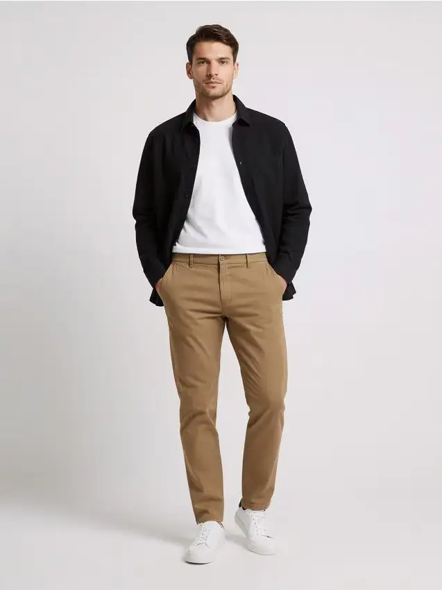 Pantaloni chino slim - caffè Caffè