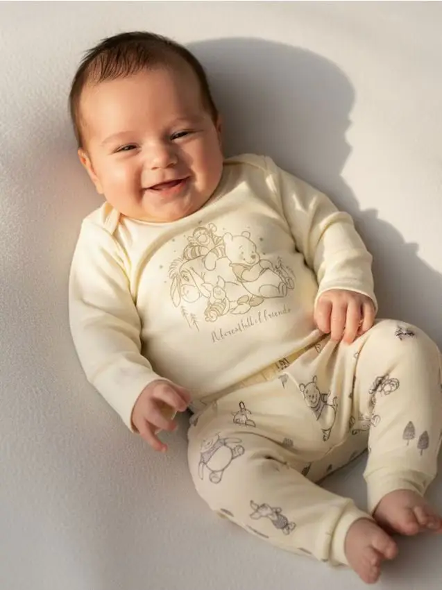 Pantaloni con fodera in pile Winnie the Pooh - panna