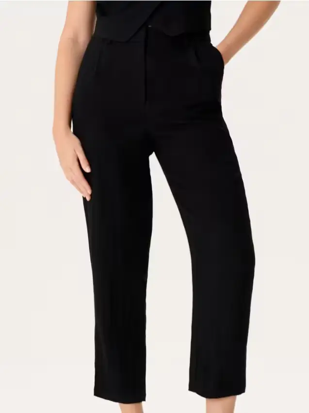 Pantaloni con pinces eleganti - nero