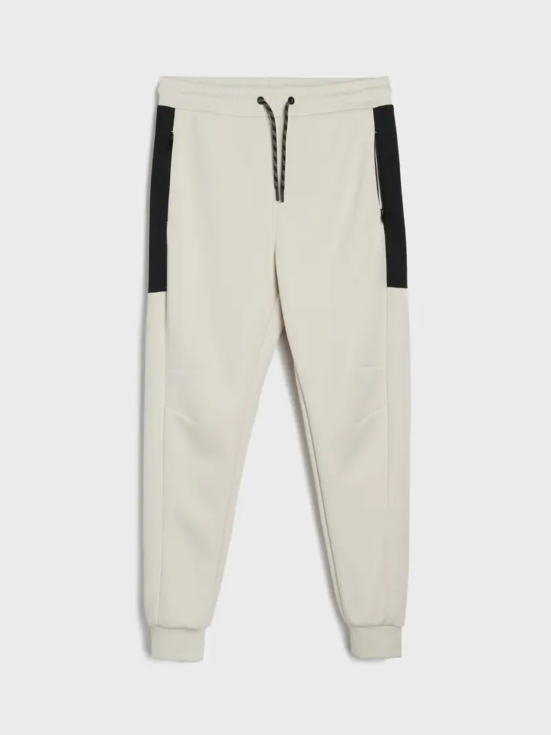 Pantaloni da tuta - beige miniatura 3