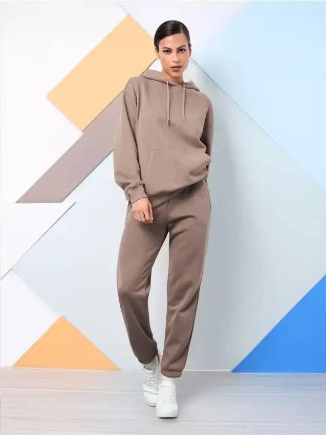 Pantaloni da tuta - caffè Caffè