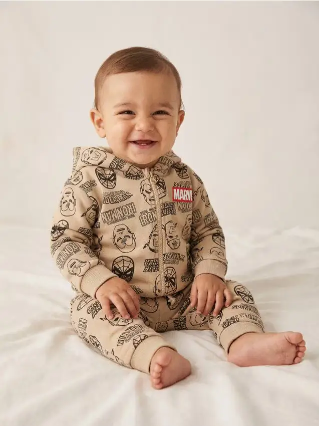 Pantaloni da tuta jogger Marvel - beige