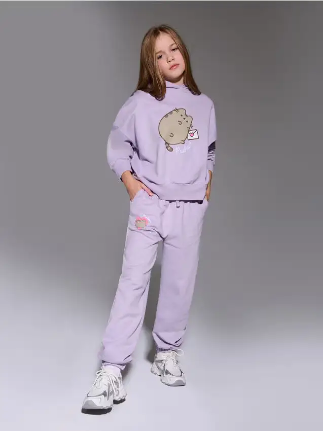 Pantaloni da tuta jogger Pusheen the Cat - lavanda