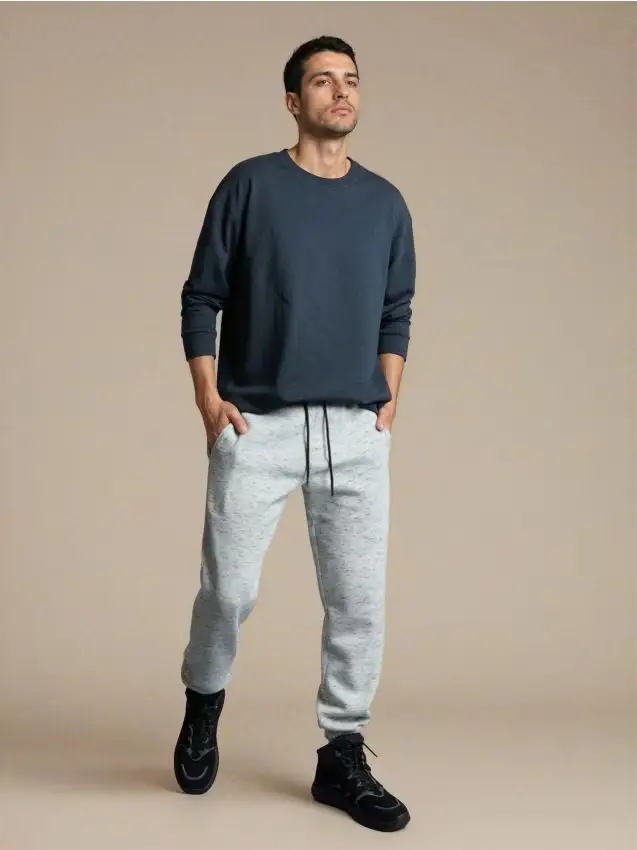 Pantaloni da tuta jogger regular - grigio chiaro