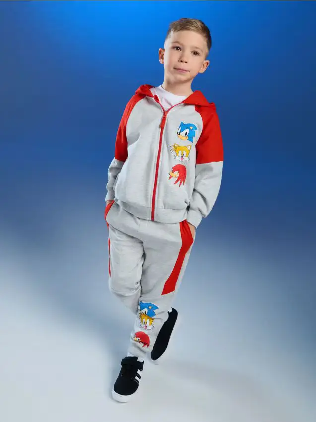 Pantaloni da tuta jogger Sonic the Hedgehog - rosso piccante