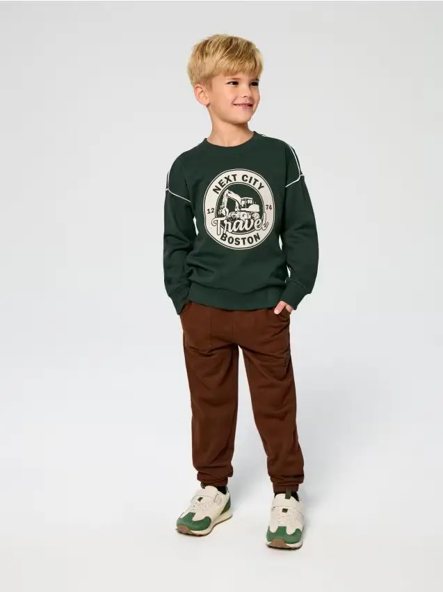 Pantaloni da tuta - marrone