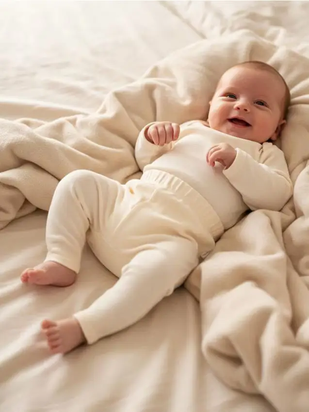 Pantaloni da tuta - panna