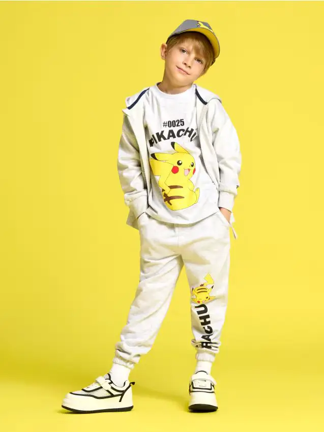 Pantaloni da tuta Pokemon - grigio chiaro