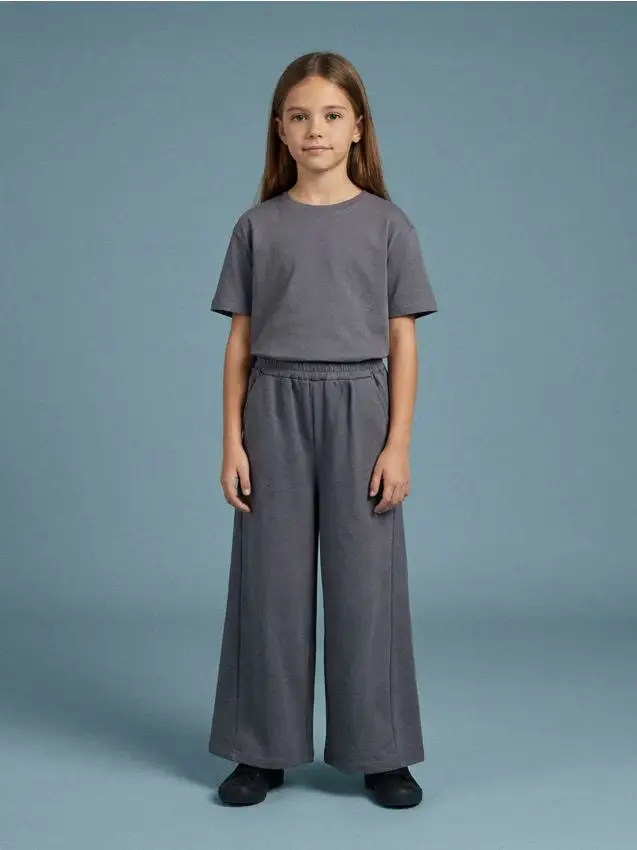 Pantaloni della tuta a gamba larga - grigio scuro