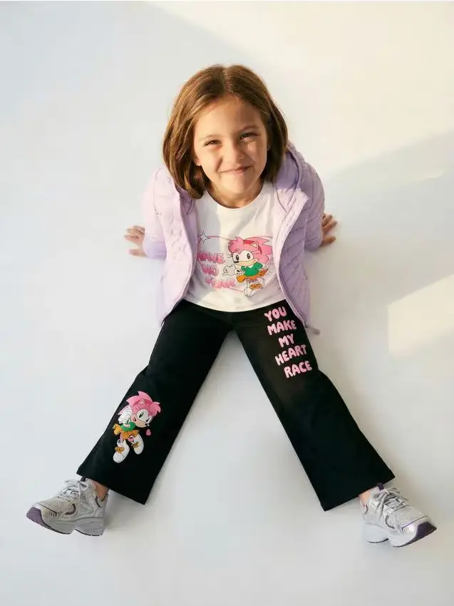 Pantaloni della tuta a gamba larga Sonic the Hedgehog - nero