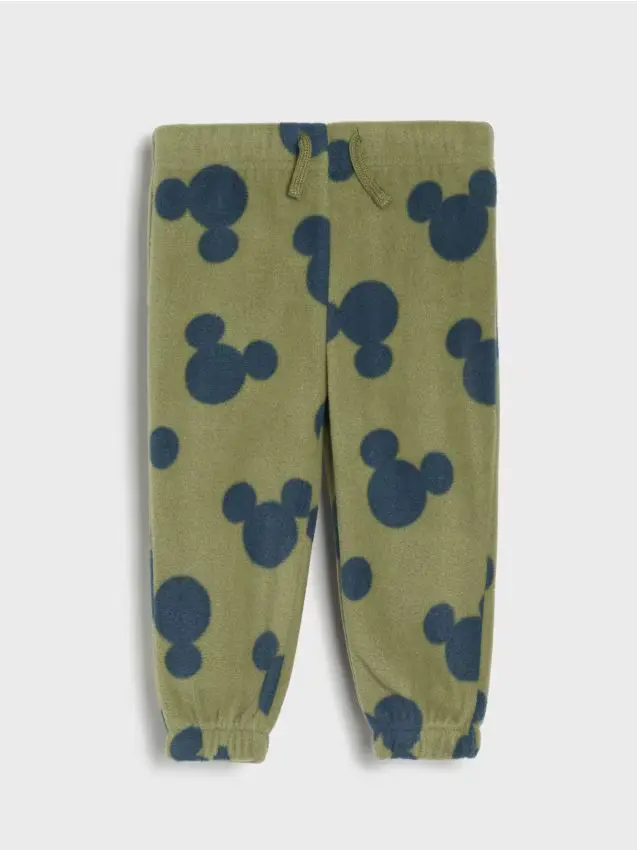 Pantaloni fantasia Mickey - verde oliva chiaro