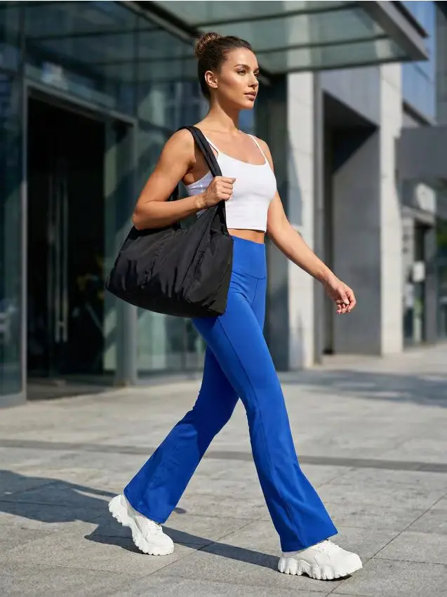 Pantaloni flare - blu