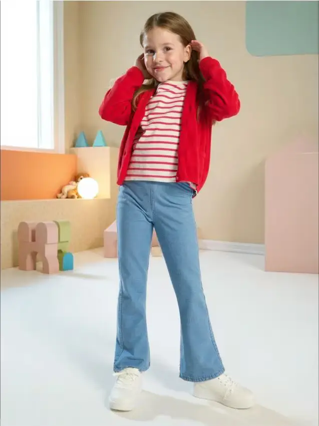 Pantaloni flare - blu