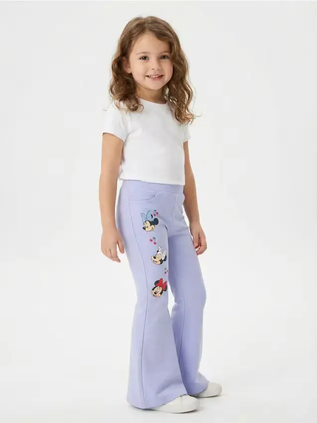 Pantaloni flare Minnie Mouse - azzurro