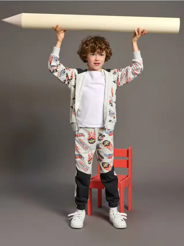 Pantaloni Hot Wheels - grigio chiaro