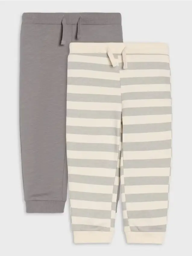 Pantaloni in cotone 2 pack - grigio medio