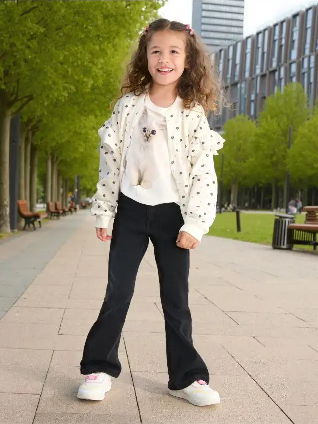 Pantaloni in denim - nero