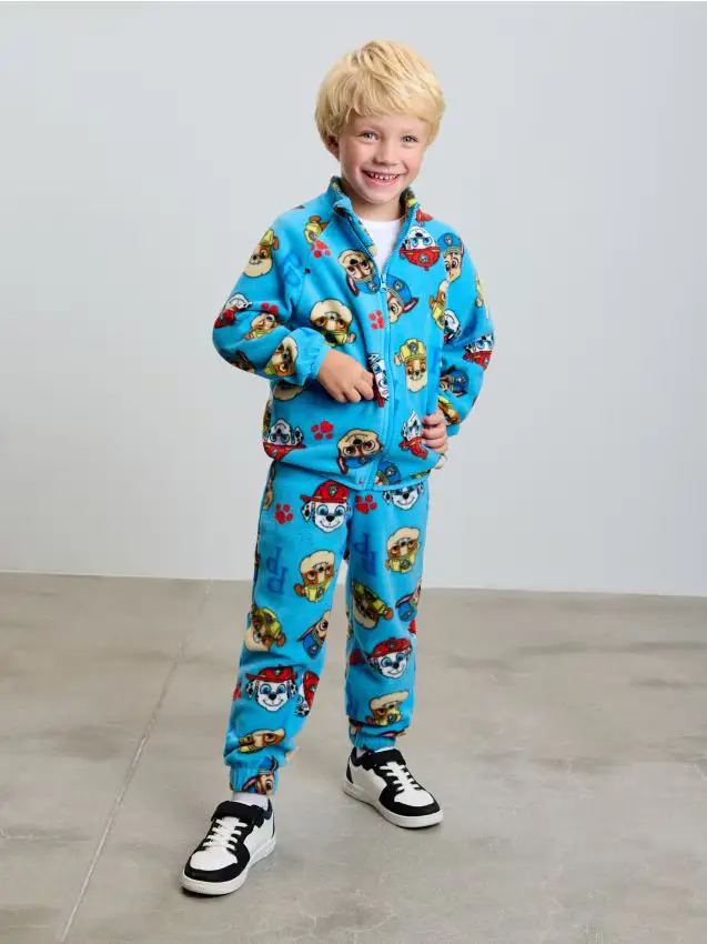 Pantaloni in pile Paw Patrol - blu