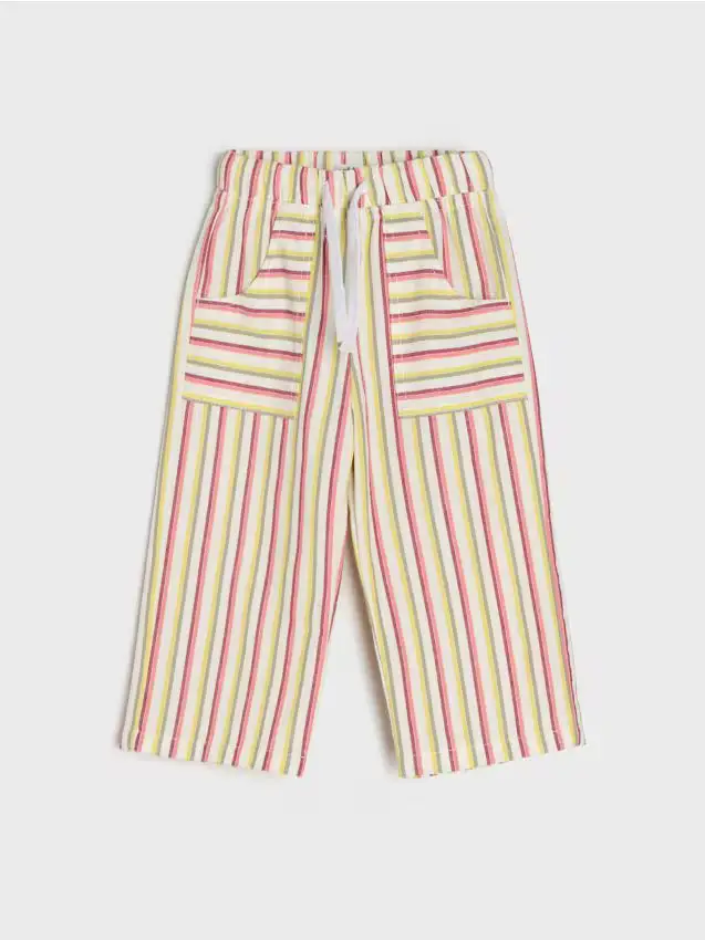 Pantaloni in tessuto a righe - multicolor