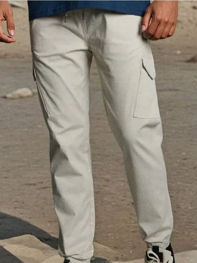 Pantaloni jogger cargo - beige