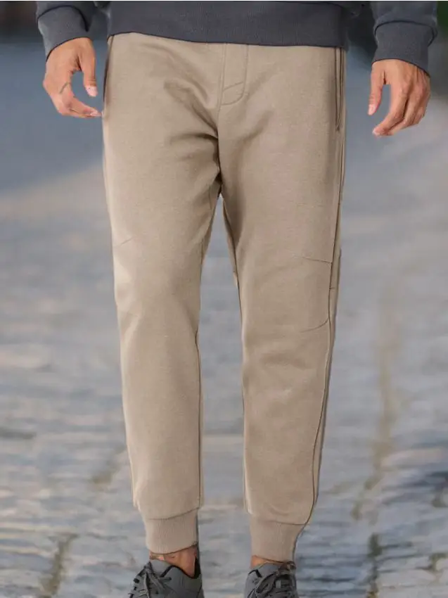 Pantaloni jogger in felpa - beige