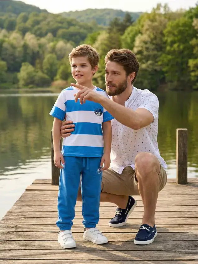 Pantaloni jogger in felpa - blu