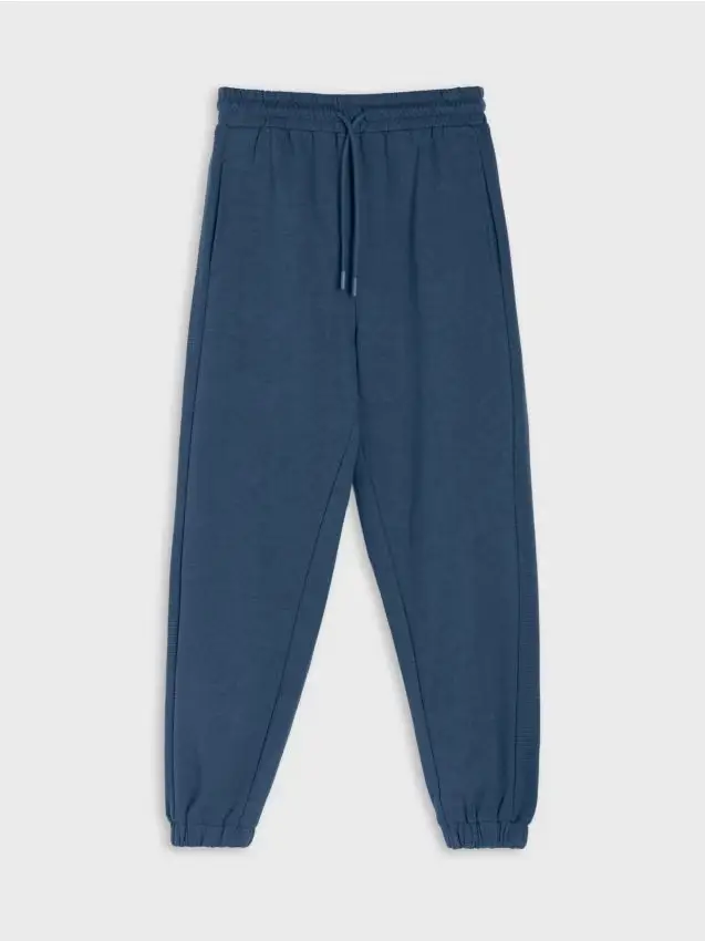 Pantaloni jogger in felpa - blu scuro