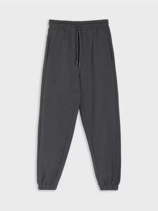 Pantaloni jogger in felpa - grigio scuro