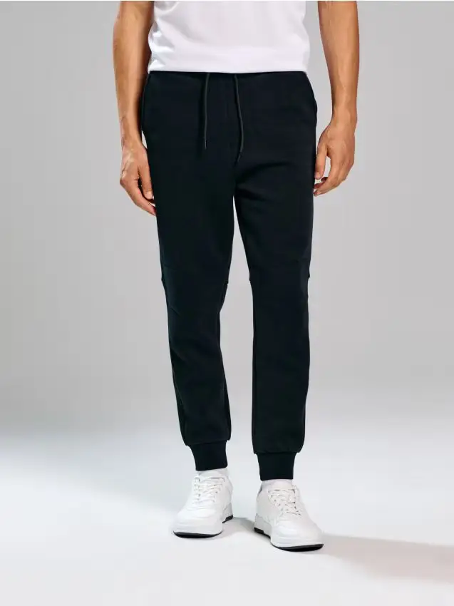 Pantaloni jogger in felpa - nero