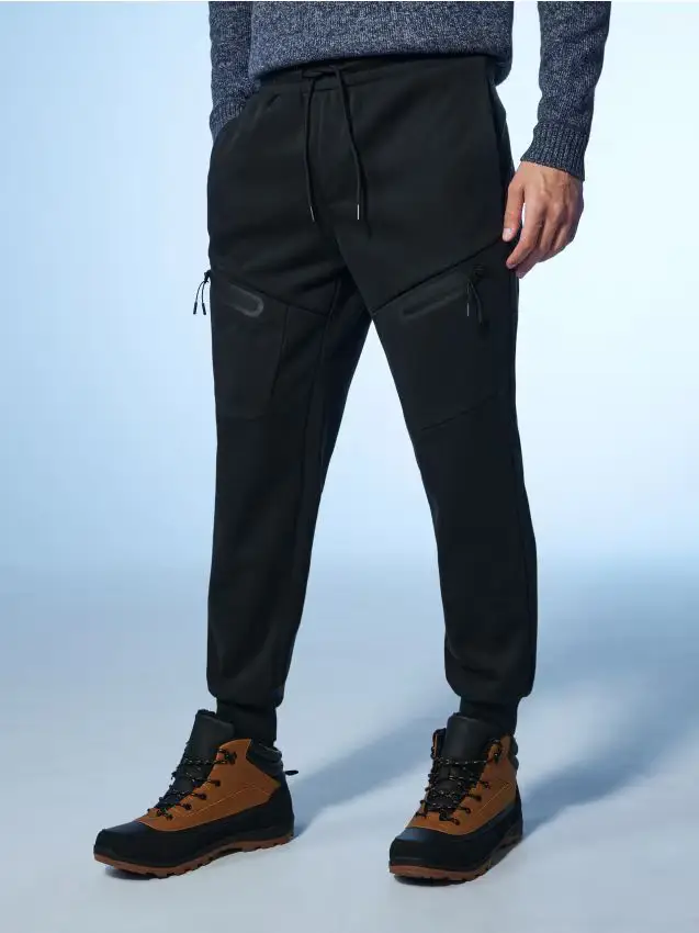 Pantaloni jogger in felpa - nero
