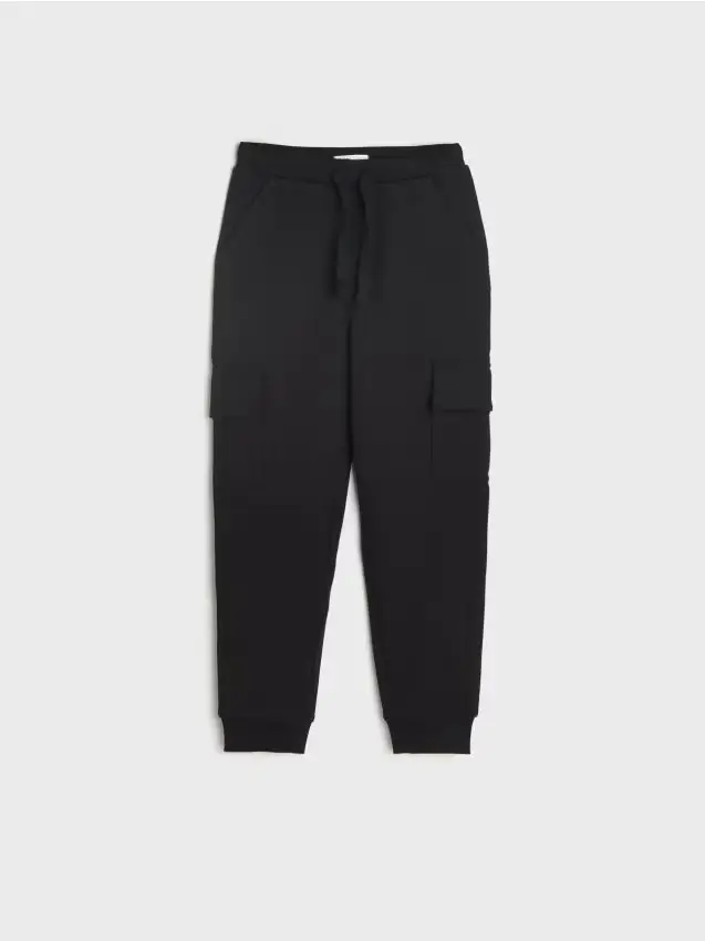 Pantaloni jogger in felpa - nero