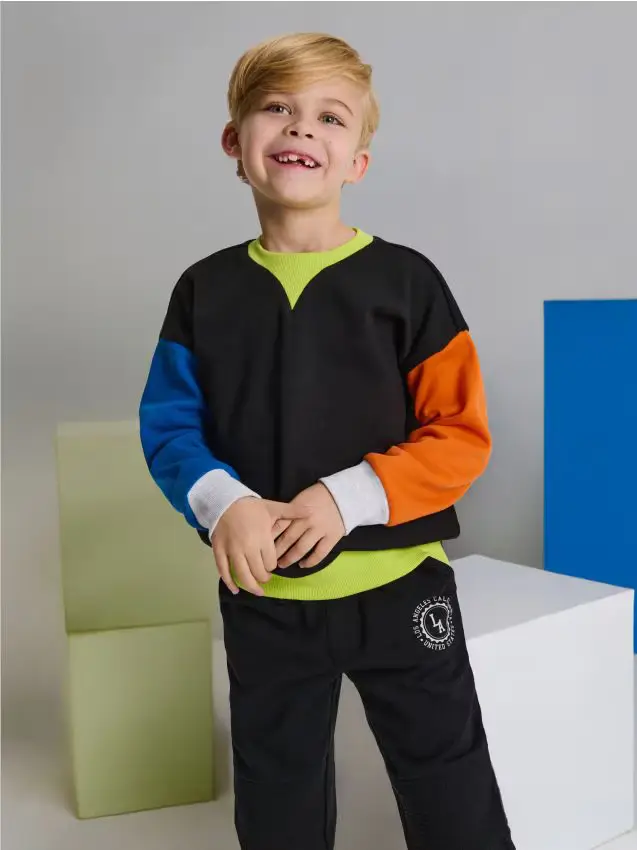 Pantaloni jogger in felpa - nero