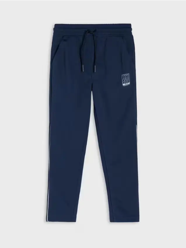 Pantaloni jogger sportivi con stampa riflettente Active - blu scuro