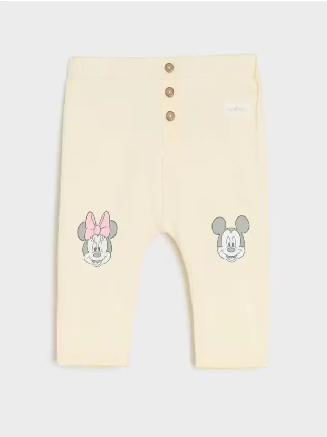 Pantaloni Mickey Mouse - panna