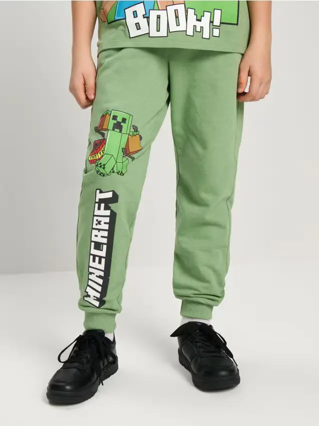 Pantaloni Minecraft - verde acciaio