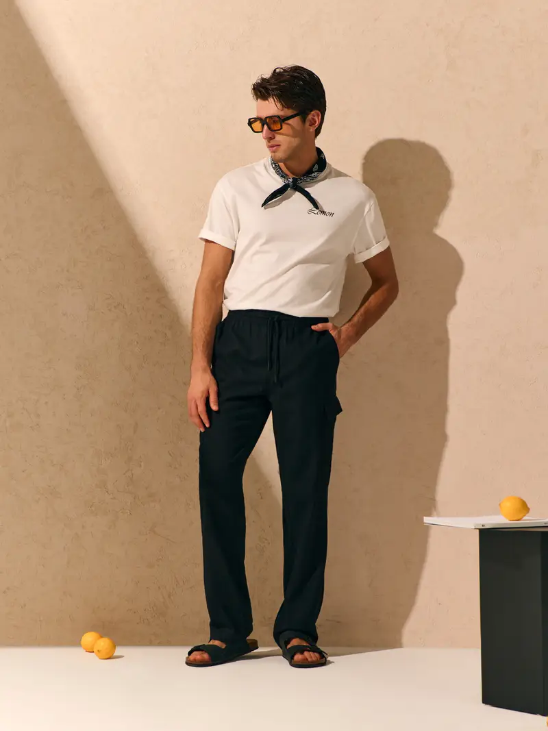 Pantaloni - nero miniatura 3