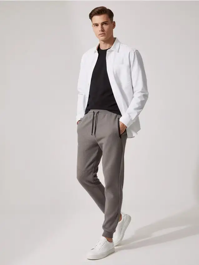 Pantaloni regular fit - grigio scuro