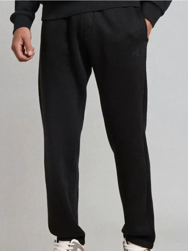 Pantaloni straight fit - nero