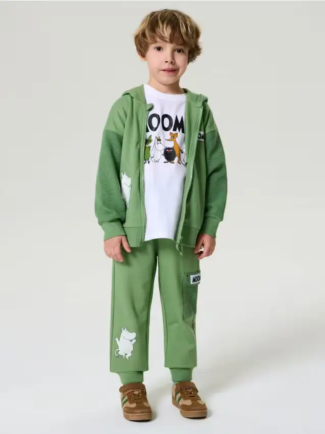 Pantaloni The Moomins - verde petrolio