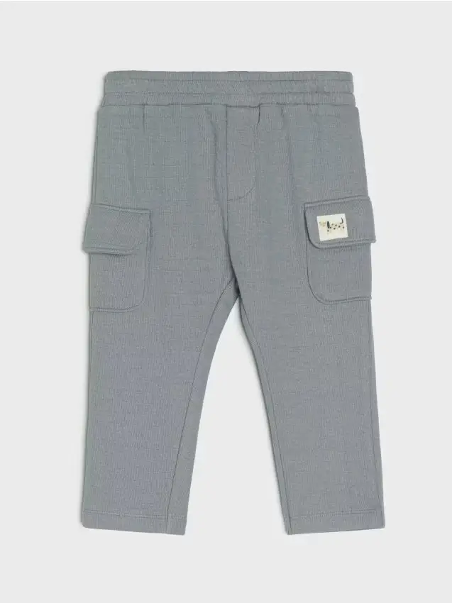 Pantaloni tuta cargo - grigio