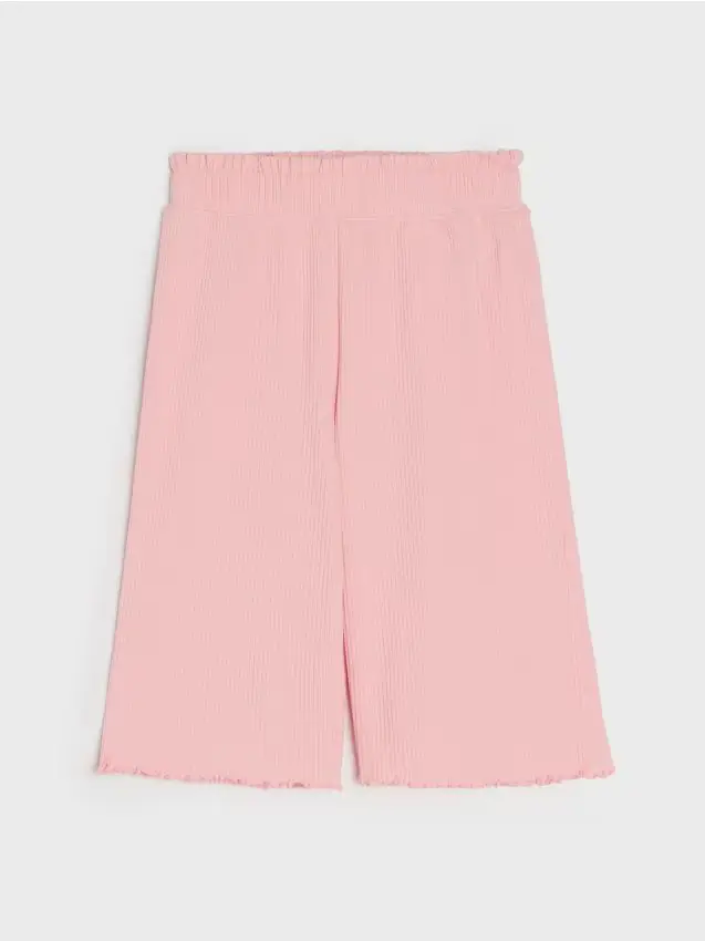 Pantaloni wide leg - rosa