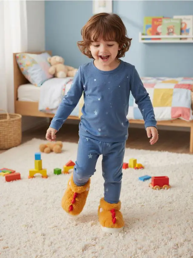 Pantofole con pelliccia sintetica - multicolor