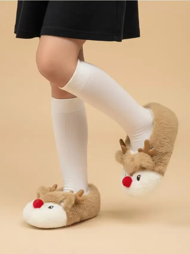 Pantofole natalizie - rosa