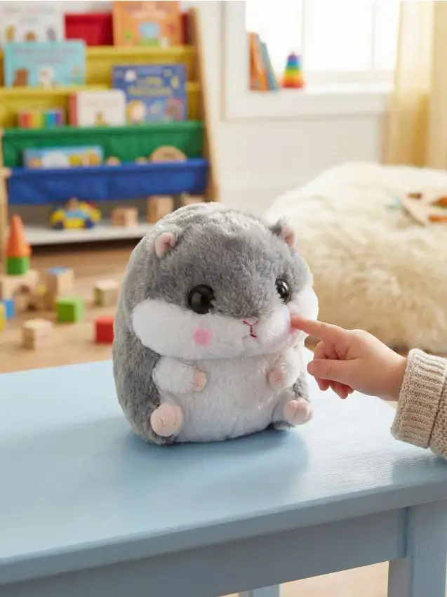 Peluche a forma di criceto - multicolor